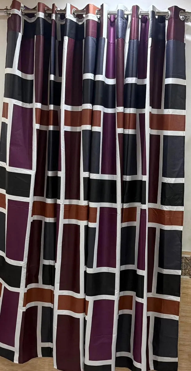Multicolor Printed Cotton Curtains for Home Decor