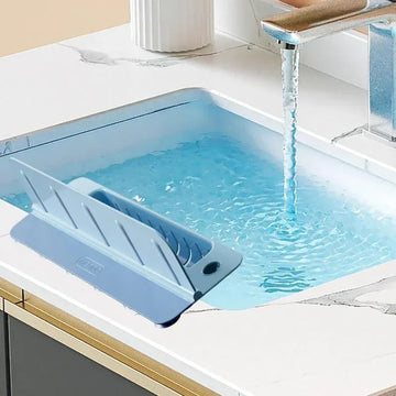 Silicone Kitchen Sink Hanging Basket Blue 1 Pc