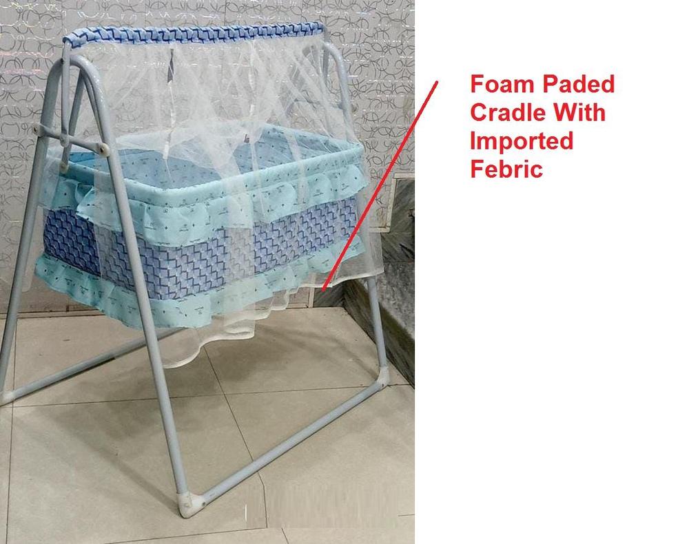 602 Model Baby Swing Blue Patterned Mosquito Net