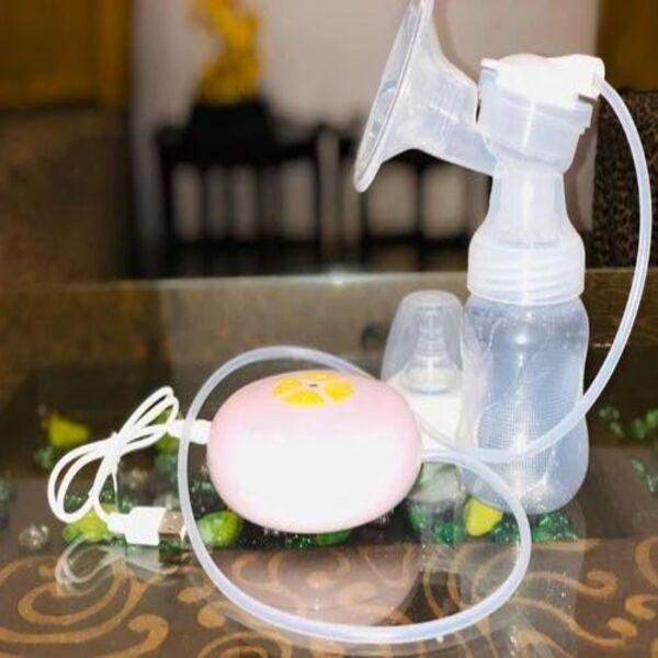 Pink Digital Breast Pump Set for New Mothers